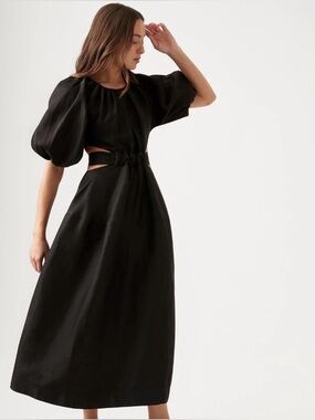 Aje Mimosa Midi Dress, Black, brand new w/o tags never worn Aus size 8 (S) TTS